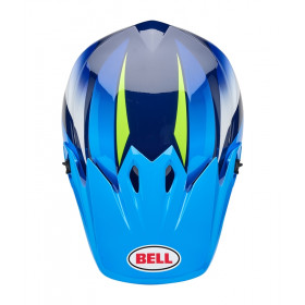 Casque BELL MX-9 Mips - Jackal Gloss Blue/Hi-Viz Yellow