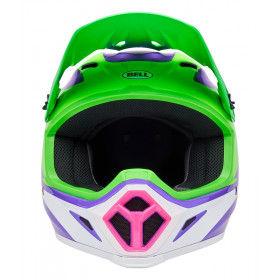 Casque BELL MX-9 Mips - Jackal Gloss Hi-Viz Green/Purple