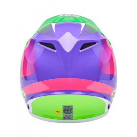 Casque BELL MX-9 Mips - Jackal Gloss Hi-Viz Green/Purple