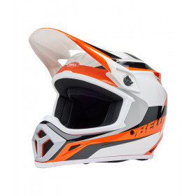 Casque BELL MX-9 Mips - Rift Gloss Orange/White