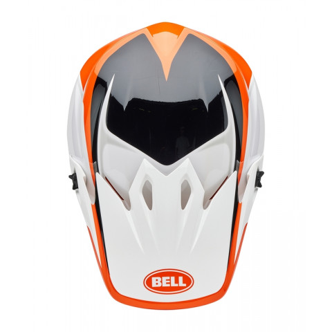 Casque BELL MX-9 Mips - Rift Gloss Orange/White