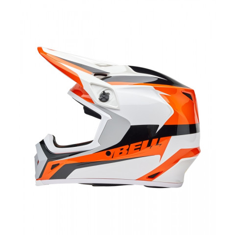 Casque BELL MX-9 Mips - Rift Gloss Orange/White