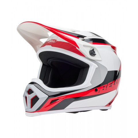 Casque BELL MX-9 Mips - Rift Gloss Red/White