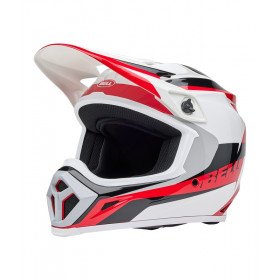 Casque BELL MX-9 Mips - Rift Gloss Red/White