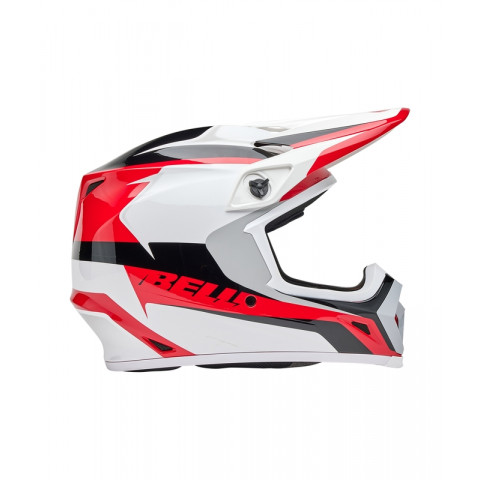 Casque BELL MX-9 Mips - Rift Gloss Red/White