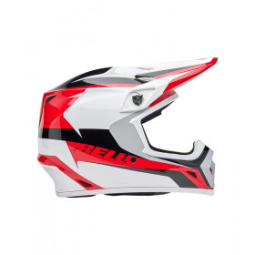 Casque BELL MX-9 Mips - Rift Gloss Red/White