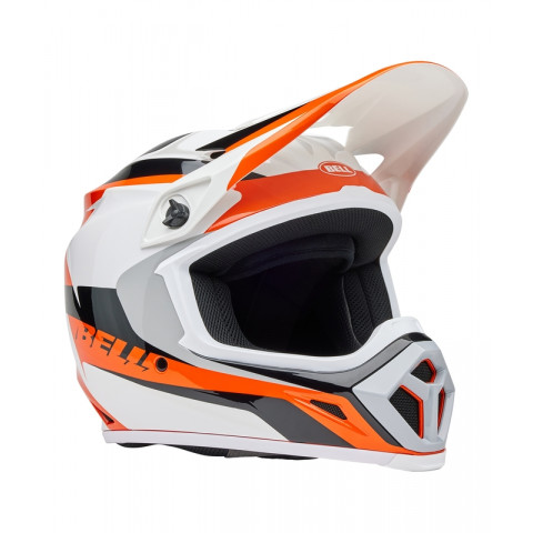 Casque BELL MX-9 Mips - Rift Gloss Orange/White