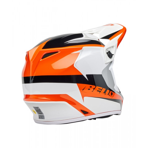 Casque BELL MX-9 Mips - Rift Gloss Orange/White