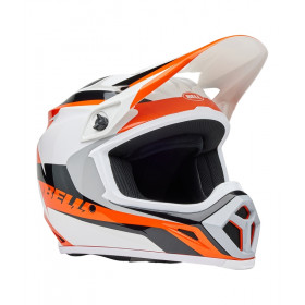 Casque BELL MX-9 Mips - Rift Gloss Orange/White