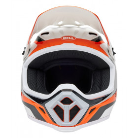 Casque BELL MX-9 Mips - Rift Gloss Orange/White