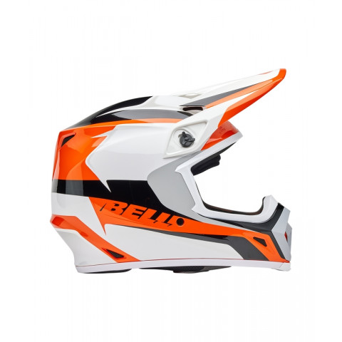 Casque BELL MX-9 Mips - Rift Gloss Orange/White