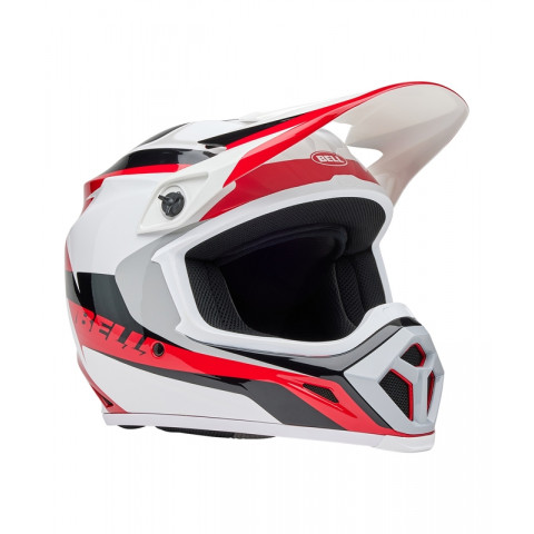 Casque BELL MX-9 Mips - Rift Gloss Red/White