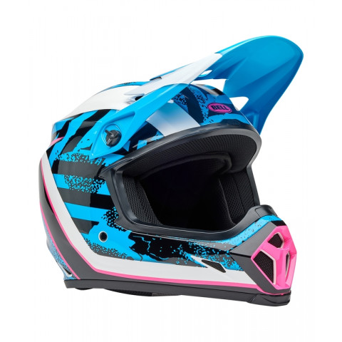 Casque BELL MX-9 Mips - Breakdance Gloss Blue/Pink