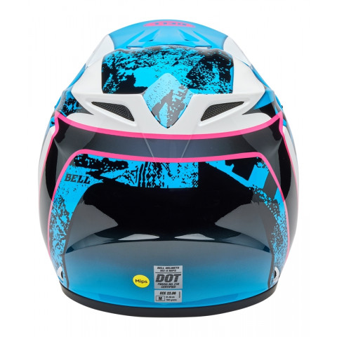 Casque BELL MX-9 Mips - Breakdance Gloss Blue/Pink