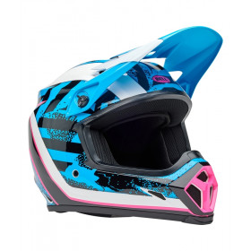 Casque BELL MX-9 Mips - Breakdance Gloss Blue/Pink