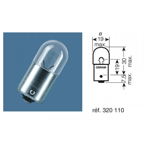 Ampoule OSRAM Original Line RY10W 12V 10W - x10