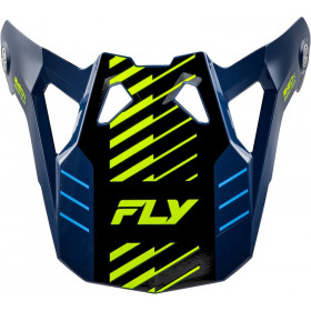 Visière FLY RACING Formula CP Slice - navy/Hi-Vis/blanc