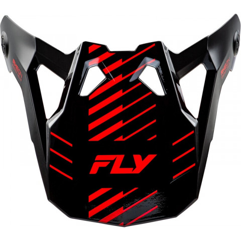 Visière FLY RACING Formula CP Slice - gris/rouge/noir