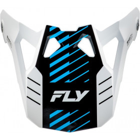 Visière FLY RACING Formula CP Slice - blanc/rouge/cyan