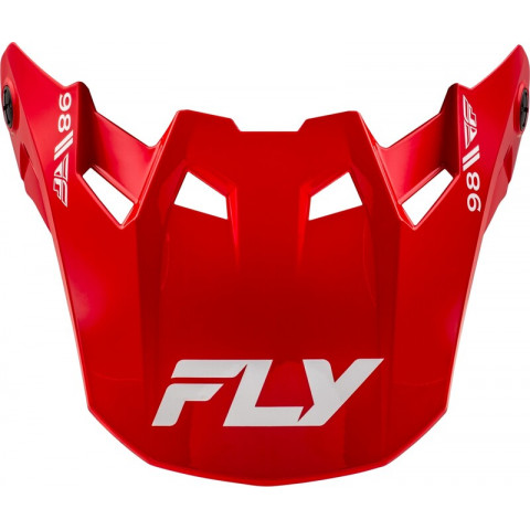 Visière FLY RACING Formula CC Objective - rouge/blanc