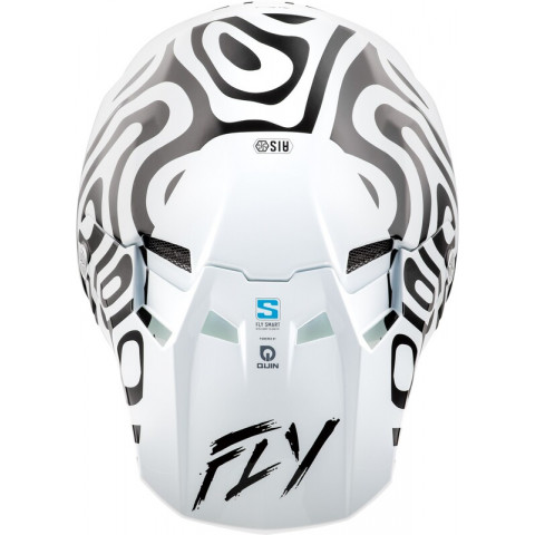 Visière FLY RACING Formula S Carbon Protocol - noir carbone/gris/Hi-Vis