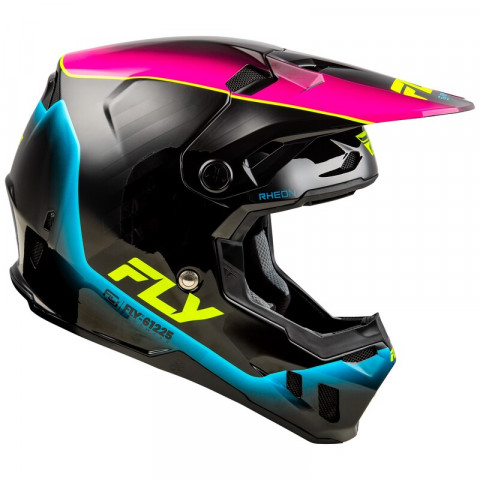 Casque FLY RACING Formula CC L.E. Underglow - gris/rose/bleu