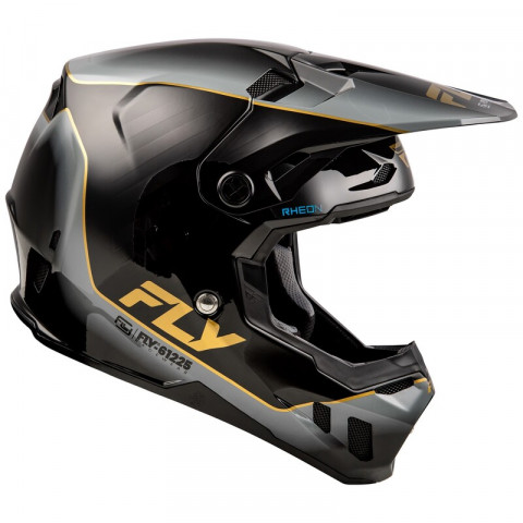 Casque FLY RACING Formula CC L.E. Underglow - noir/gris/or