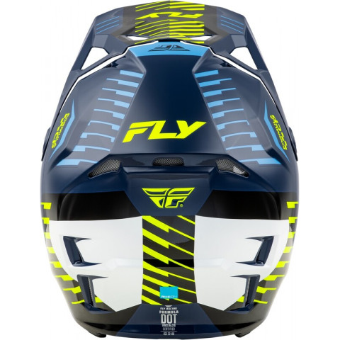 Casque FLY RACING Formula CP Slice - Navy/Hi-Vis/blanc