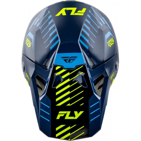 Casque FLY RACING Formula CP Slice - Navy/Hi-Vis/blanc