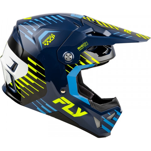 Casque FLY RACING Formula CP Slice - Navy/Hi-Vis/blanc