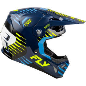 Casque FLY RACING Formula CP Slice - Navy/Hi-Vis/blanc