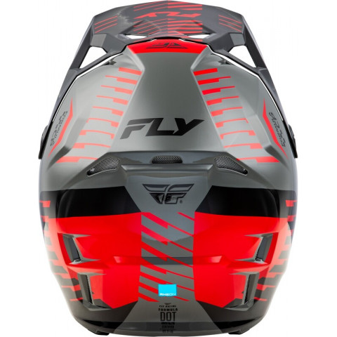 Casque FLY RACING Formula CP Slice - gris/rouge/noir