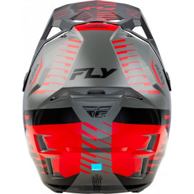 Casque FLY RACING Formula CP Slice - gris/rouge/noir