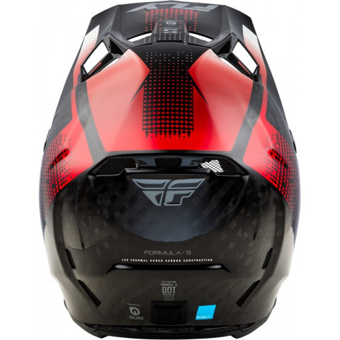 Casque FLY RACING Formula S Carbon Protocol - noir carbone/rouge