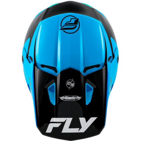 Casque FLY RACING Kinetic Rally - bleu/noir/blanc