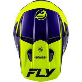 Casque FLY RACING Kinetic Rally - Hi-Vis/bleu/noir