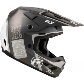 Casque FLY RACING Kinetic Rally - gris matte/noir/blanc