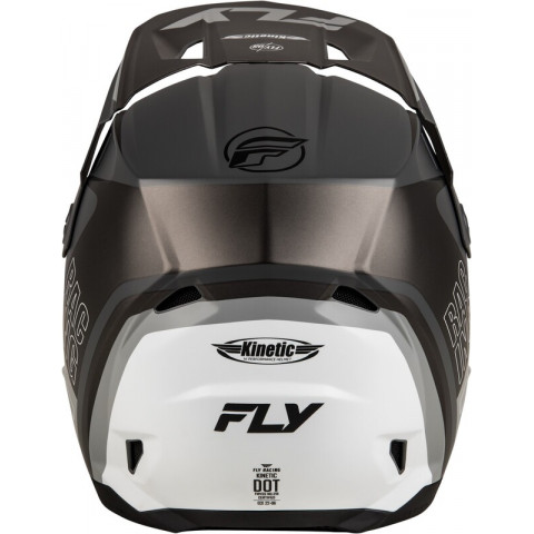 Casque FLY RACING Kinetic Rally - gris matte/noir/blanc