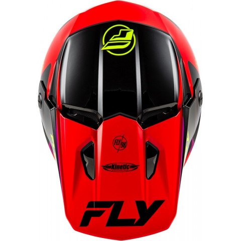 Casque FLY RACING Kinetic Rally - rouge/noir/blanc