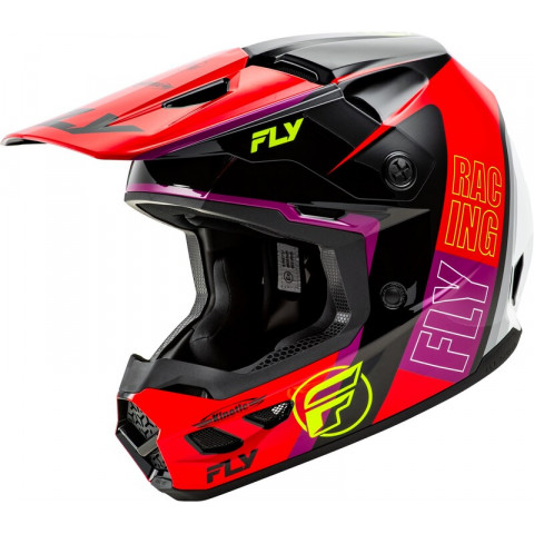 Casque FLY RACING Kinetic Rally - rouge/noir/blanc