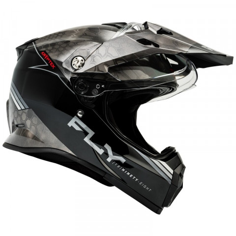 Casque FLY RACING Trekker Krypyek Conceal - noir/gris/blanc