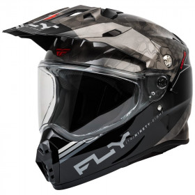 Casque FLY RACING Trekker Krypyek Conceal - noir/gris/blanc