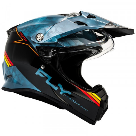 Casque FLY RACING Trekker Krypyek Conceal - Slate/noir/rouge