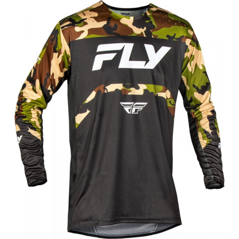 Maillot vélo FLY RACING Rayce - noir/camo