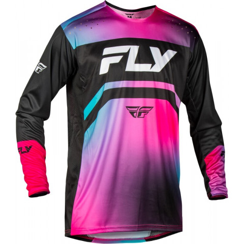 Maillot vélo FLY RACING Rayce - fuschia/noir/teal