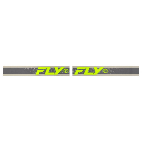 Masque FLY RACING Zone Dark Grey/Hi-Vis - écran Iridiscent Green