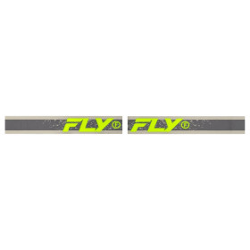 Masque FLY RACING Zone Dark Grey/Hi-Vis - écran Iridiscent Green