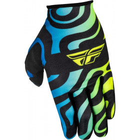 Gants FLY RACING Lite S.E. Zen - noir/bleu/Hi-Vis