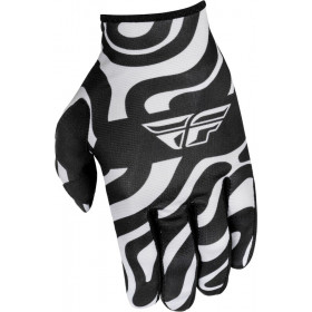 Gants enfant FLY RACING Lite L.E. Abyss - blanc/noir