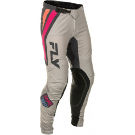 Pantalon FLY RACING Lite S.E. Vice - gris clair/rose/corail